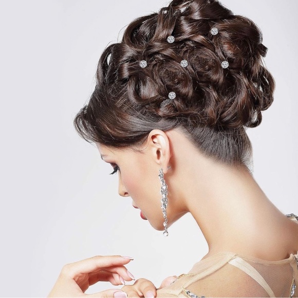 NIB-RHINESTONE CRYSTAL PIN HAIR TWISTERS! SPIRAL STONES FOR YOUR HAIR! - Picture 8 of 16